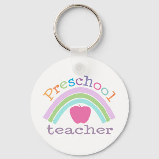 Preschool Teacher Rainbow Key Ring