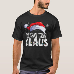 Preschool Teacher Santa Claus Christmas Matching C T-Shirt