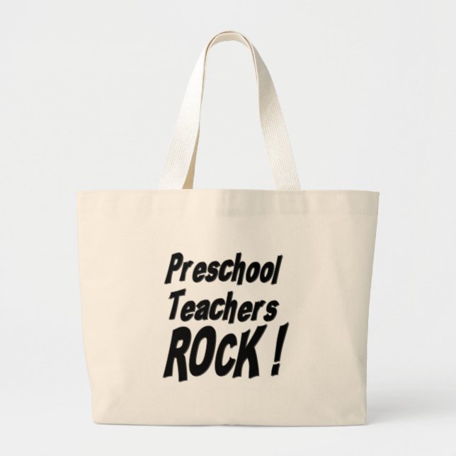 Preschool Teachers Rock! Tote Bag (Front)