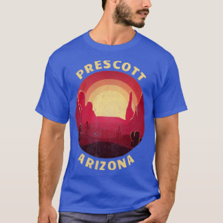 Prescott Arizona Desert Illustration Vintage Souve T-Shirt