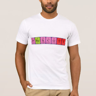Prescott periodic table name shirt