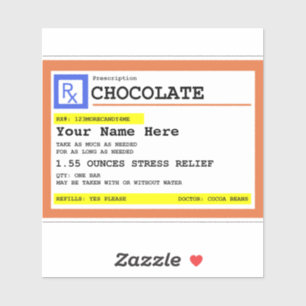 Prescription Chocolate Personalised   
