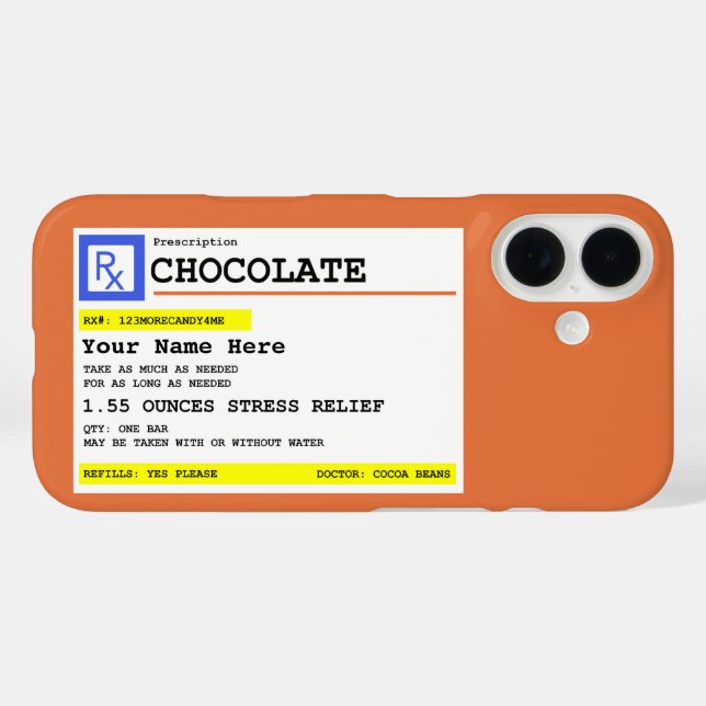 Prescription Chocolate Personalised   Case-Mate iPhone Case (Back (Horizontal))