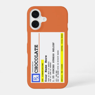 Prescription Chocolate Personalised iPhone 16 Case