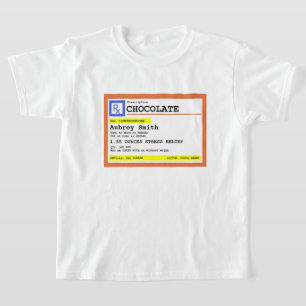 Prescription Chocolate Personalised   T-Shirt