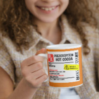 Prescription Cocoa Personalised Custom Funny Coffe