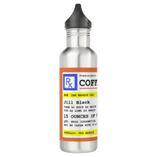 Prescription Coffee Personalized 710 Ml Water Bottle