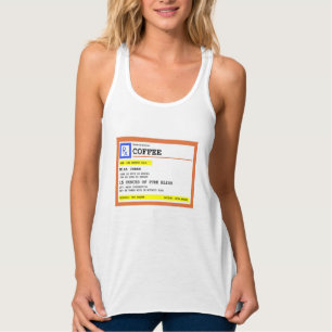 Prescription Coffee Square Personalised Singlet
