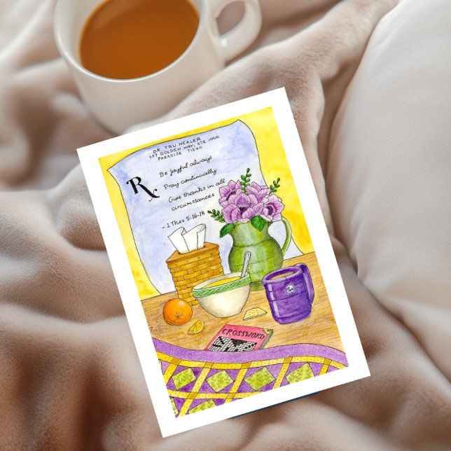 Prescription for Wellness Get Well Card (Creator Uploaded)