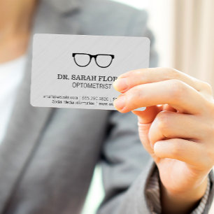 Prescription Glasses Icon   Optometrist Business Card