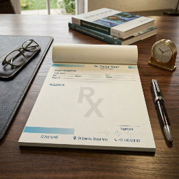 Prescription Pad Notepad – Editable Rx for Doctors