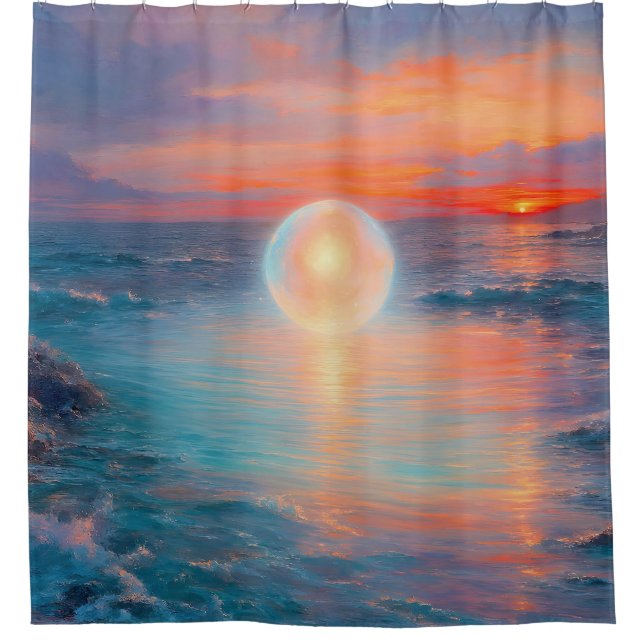 “Presence”  -  A Portrait of Origin Shower Curtain (Front)
