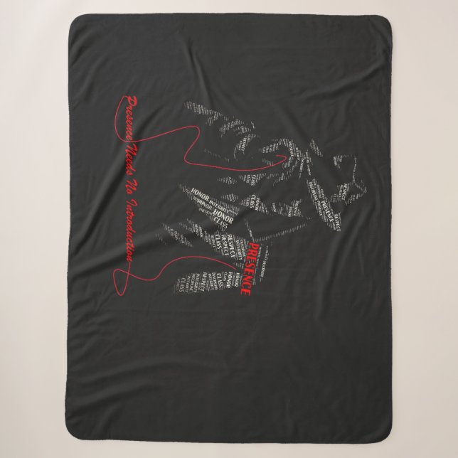 Presence Needs No Introduction Gentleman Ty... Sherpa Blanket (Front)