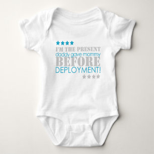 Present between deployments baby bodysuit