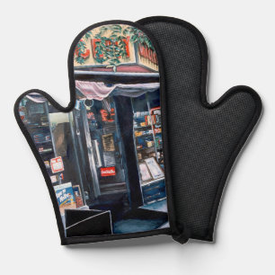 Present Day Look At Tranquil Past Oven Mitt