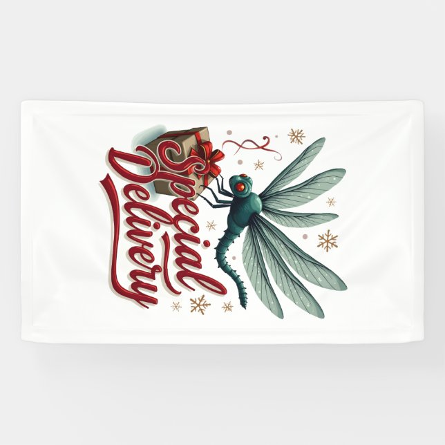 Present Delivery Dragonfly Banner (Horizontal)