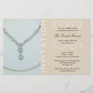 Present new luxury product elegant line invitation flyer
