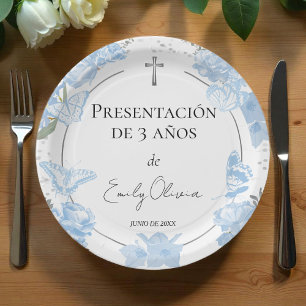 Presentación 3 años Paper Plates Butterflys