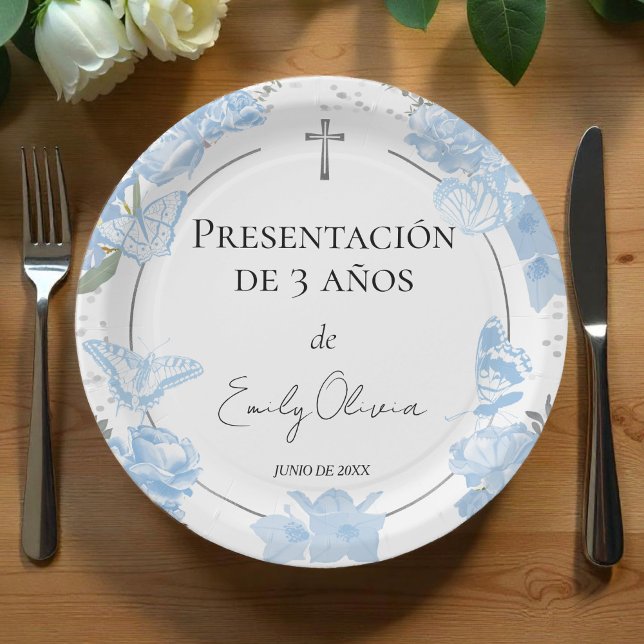 Presentación 3 años Paper Plates Butterflys (Creator Uploaded)