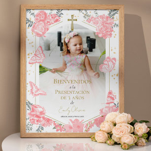 Presentación 3 años Photo Welcome Sign Butterflys