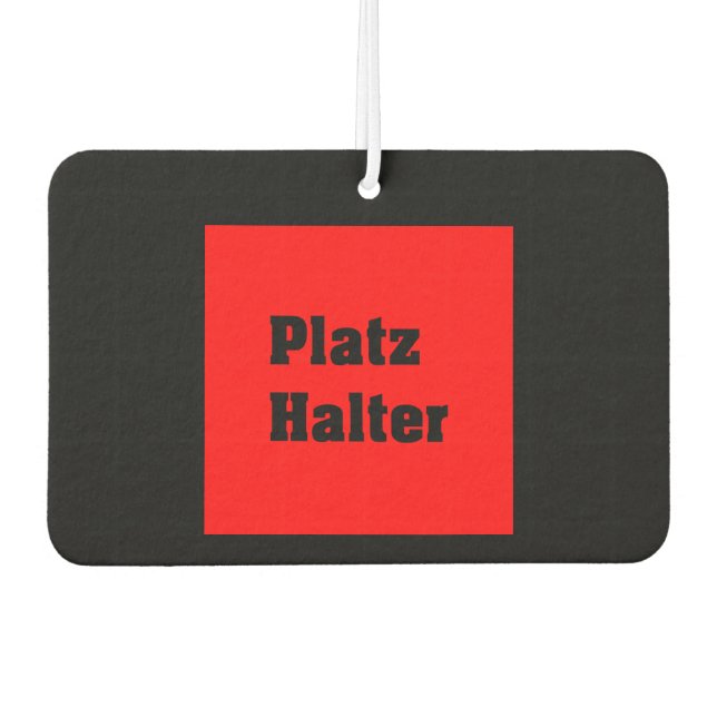 presentation car air freshener (Front)