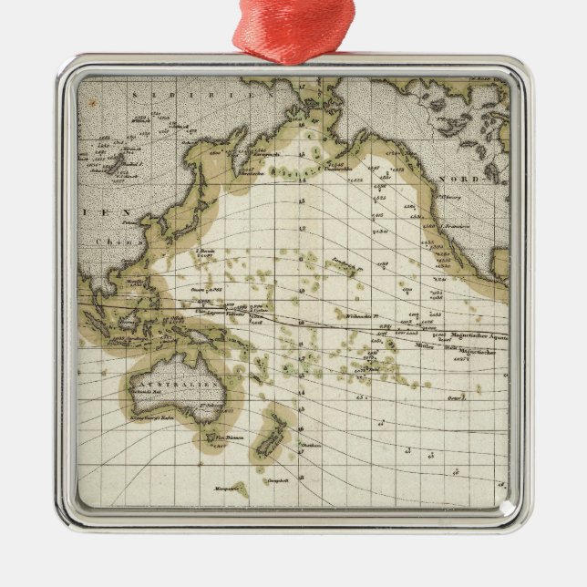 presentation isodynamic lines metal tree decoration (Front)