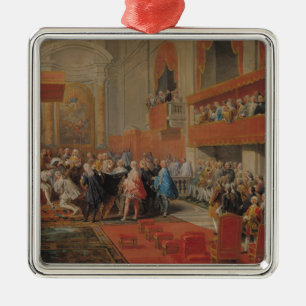 Presentation of Order of Holy Spirit to Prince Metal Tree Decoration