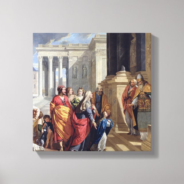 Presentation of the Virgin in the Temple Canvas Print (Front)