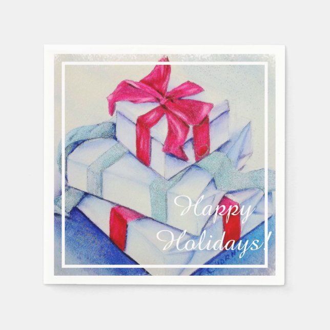 Presents for Christmas Party Napkin (Front)