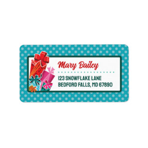 Presents + Gifts Christmas Card Address Labels