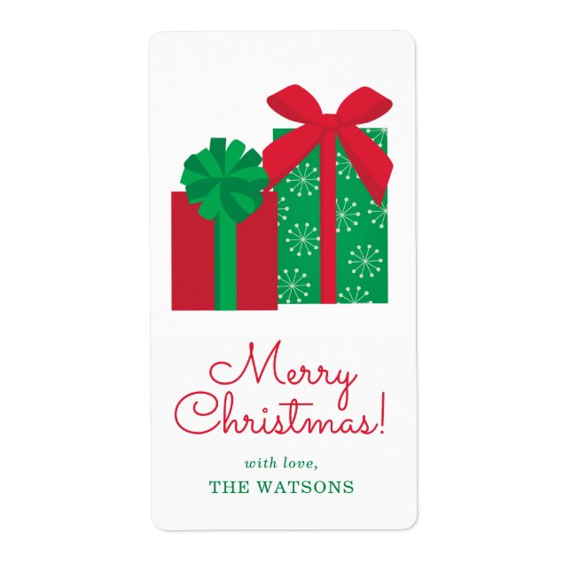 Presents Personalised Gift Tag (Front)