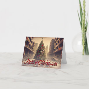 Presents Under a Tree in a Toxic Apocalyptic World Card