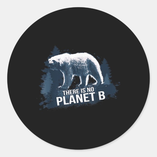 Preserve &amp; Protect Climate Protection Environm Classic Round Sticker (Front)