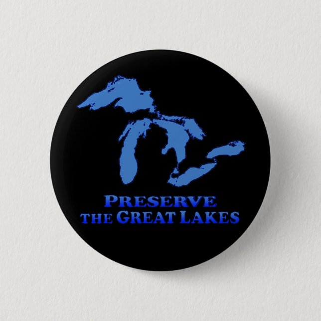 Preserve Great Lakes - Round Button (Front)