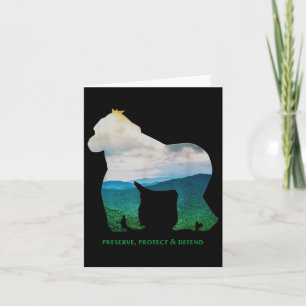 Preserve Protect Defend Climate Protection Environ Card