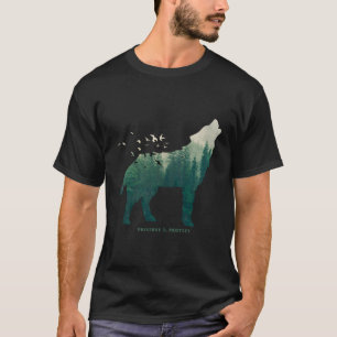 Preserve Protect National Park Wolf T-Shirt