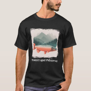 Preserve & Protect Vintage National Park salmon Fo T-Shirt