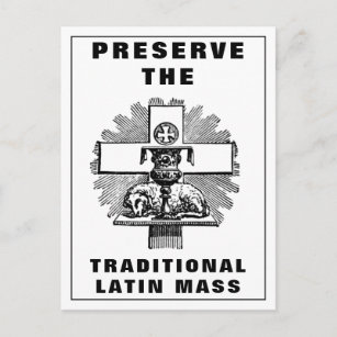  Preserve Traditional Catholic Latin Mass Lamb Postcard