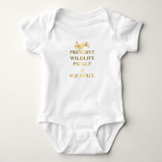 Preserve wildlife pickle a squirrel baby bodysuit