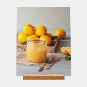 Preserved food made with yuja acrylic sign