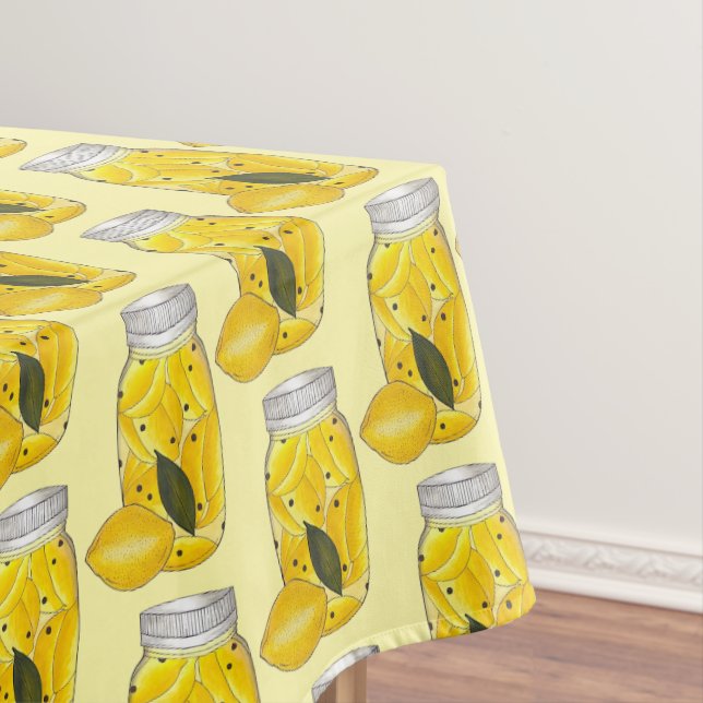 Preserved Lemons Citrus Fruit Home Canning Jar Tablecloth (In Situ)