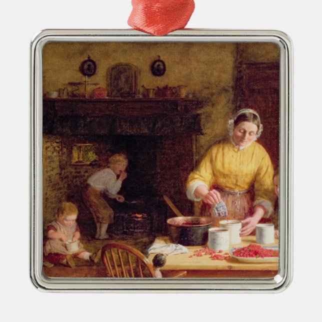 Preserving Jam Metal Tree Decoration (Front)