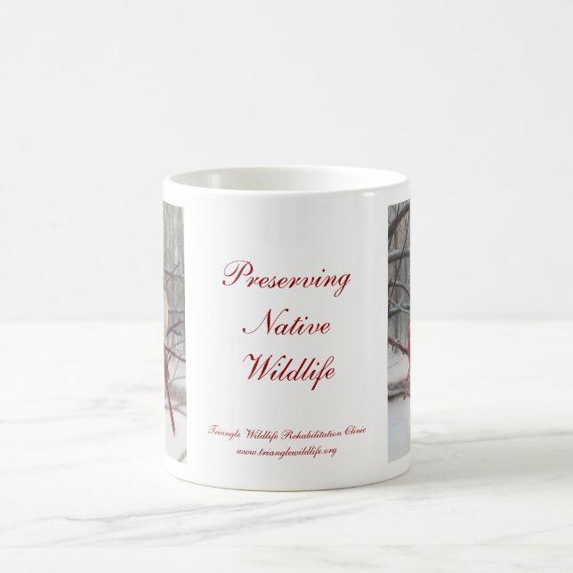 Preserving Native Wildlife Cardinal Mug (Center)