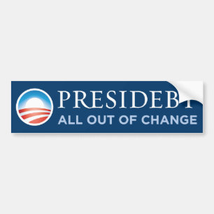Presidebt - All Out Of Change Bumper Sticker