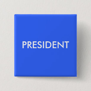PRESIDENT 15 CM SQUARE BADGE