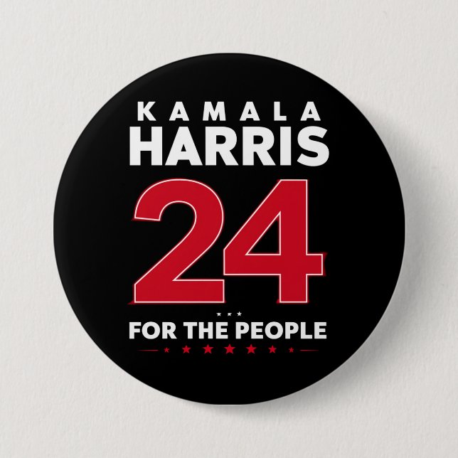 President 47 Kamala Harris 2024 Support Madam  7.5 Cm Round Badge (Front)