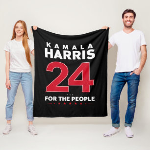 President 47 Kamala Harris 2024 Support Madam Fleece Blanket