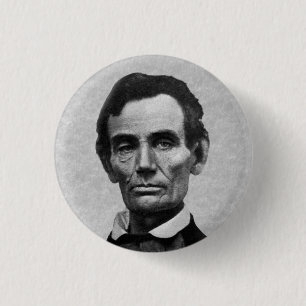 President Abe Lincoln 3 Cm Round Badge