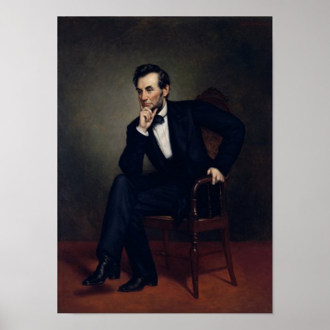 President Abraham Lincoln Painting Poster (Front)