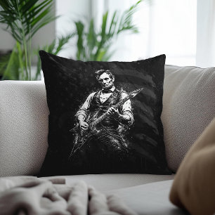 President Abraham Lincoln Playing Guitar Cushion